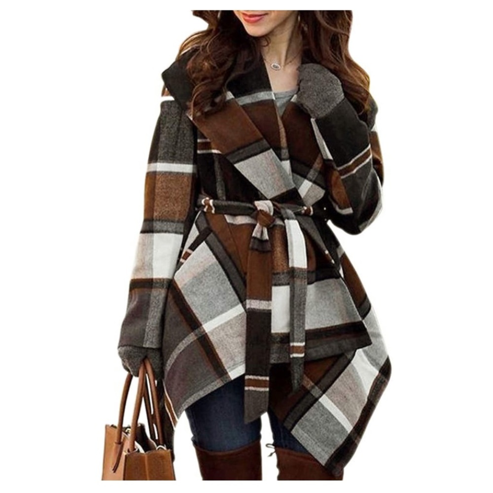 Wool Blend Coat with shawl collar style